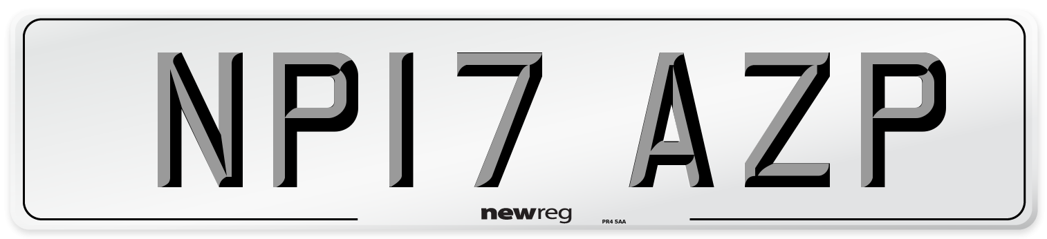 NP17 AZP Number Plate from New Reg
